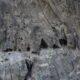 Rocky mountain cliffs on the route from Skardu to Gilgit, a source region for salajeet