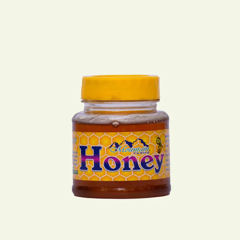 A jar of Pak Seabuckthorn raw mountain honey from Gilgit-Baltistan